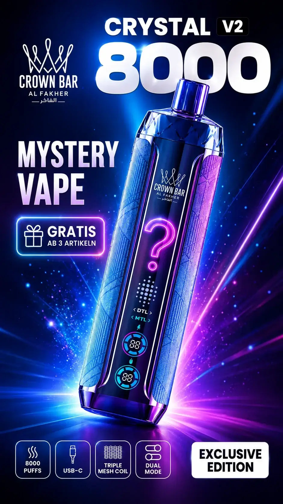 Gratis Al Fakher Vape erhalten bei Artikeln
